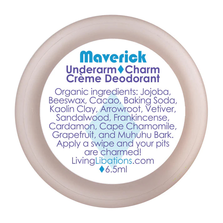 Living Libations Maverick Underarm Charm Creme Deodorant (6.5ml)
