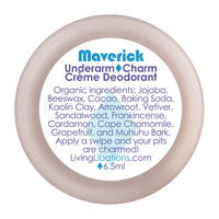 Thumbnail for Living Libations Maverick Underarm Charm Creme Deodorant (6.5ml)
