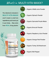 Thumbnail for Organixx | Multi-Vita-Maxx wholefood multivtiamin (90 caps) | Fermented botanical blend