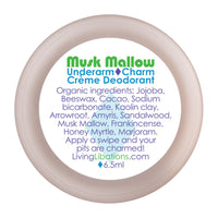 Thumbnail for Living Libations - Underarm Charm Creme Deodorant Musk Mallow (6.5g/ml)