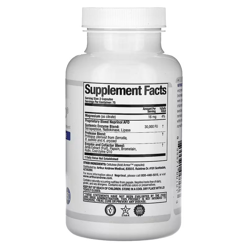 Neprinol AFD 150caps (Arthur Andrew Medical) (Systemic Enzyme Formula)