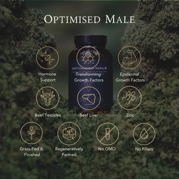 APE Nutrition - Organic & Grass-Fed Optimised Male | Beef Testicle & Liver Capsules (180caps)