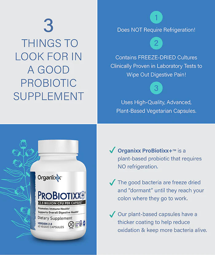 Organixx - ProBiotixx (2.5 Billion CFU Per Capsule/60caps)
