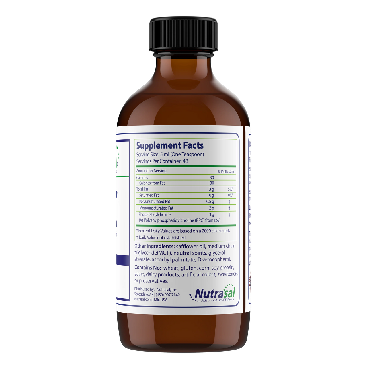 Nutrasal PhosChol Liquid Concentrate -- (236.5ml) 8 oz.