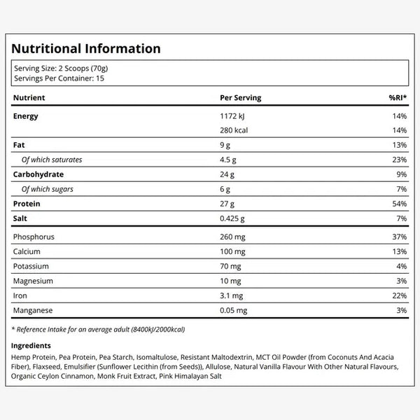 Blueprint | Metabolic Protein Powder - Vanilla (1100g)