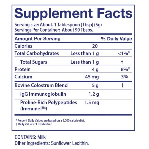 Sovereign Laboratories - GastroDefense® PRO Colostrum-LD® Liposomal Colostrum Powder (5g Sample Sachet)