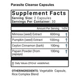 Thumbnail for Organifi - Parasite Cleanse 60 Capsules (Mimosa seed, Pumpkin Seed, Ceylon Cinnamon bark, Papain)