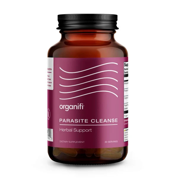 Organifi - Parasite Cleanse 60 Capsules (Mimosa seed, Pumpkin Seed, Ceylon Cinnamon bark, Papain)