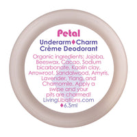 Thumbnail for Living Libations - Petal Underarm Charm Creme Deodorant (6.5ml)