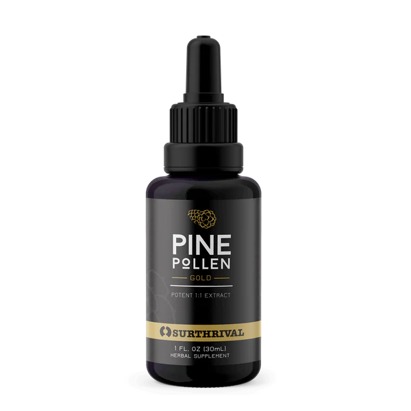 Surthrival Perpetual Youth Pine Pollen (Gold - Mega Nutrition Elixir 1 FL OZ)