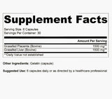 Thumbnail for Ancestral Supplements -  Grass Fed Placenta With Liver (180 capsules / 500mg)