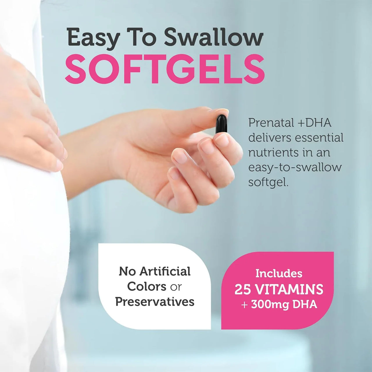 Zahler - Prenatal +DHA300 60softgels | Prenatal Multivitamin for Mother
