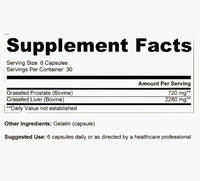 Thumbnail for Ancestral Supplements - Grass Fed Prostate With Liver (180 capsules /500mg)