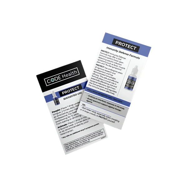 CODE Health | PROTECT (Immunity Defense Formula) | Each 3ml bottle contains approx. 60 servings