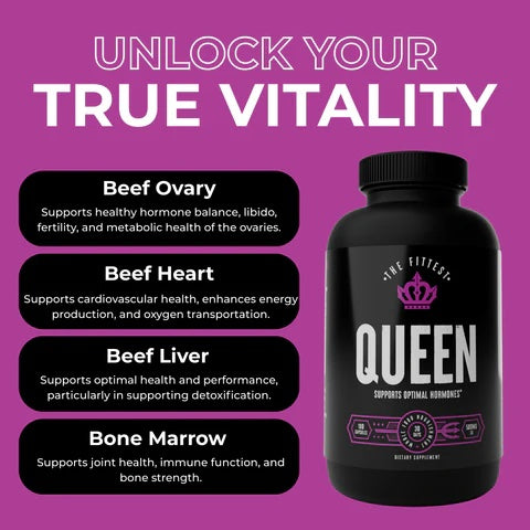 The Fittest - Queen - Grass-Fed Organ Complex for Women (180 caps/30 servings)
