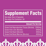 Thumbnail for The Fittest - Queen - Grass-Fed Organ Complex for Women (180 caps/30 servings)