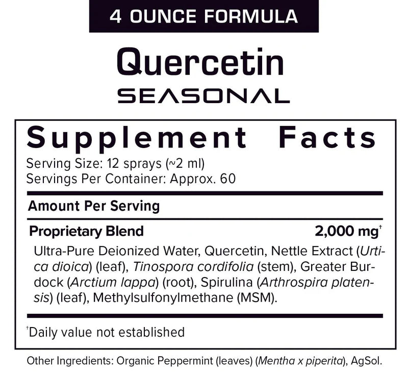 Results RNA - Quercetin Seasonal Extra Strength 4floz (120ml)