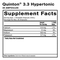 Thumbnail for Quicksilver Scientific - Original Quinton Hypertonic (30 x10ml Ampoules)