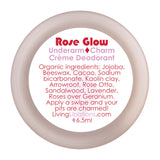 Thumbnail for Living Libations - Rose Glow Underarm Charm Creme Deodorant (6.5ml)