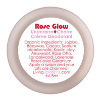 Thumbnail for Living Libations - Rose Glow Underarm Charm Creme Deodorant (6.5ml)