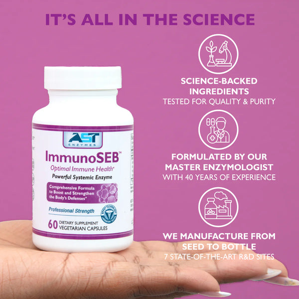 AST Enzymes - Immuno SEB - Systemic Enzyme Formula (60 Capsules)
