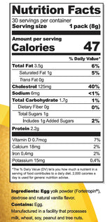 Thumbnail for Yolked - Vanilla Fortetropin® 30 Sachets (240g/8.5oz) Egg Yolk Powder