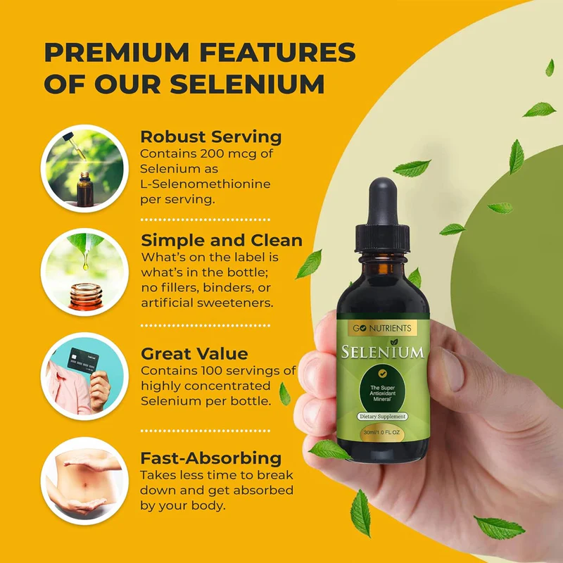 Go Nutrients - Selenium 200mcg 30ml