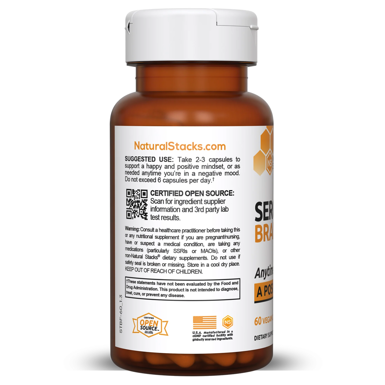 Serotonin Brain Food™ - 60 Capsules (Natural Stacks)