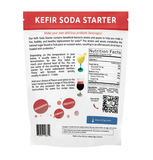 Cutting Edge Cultures | Kefir Soda Starter