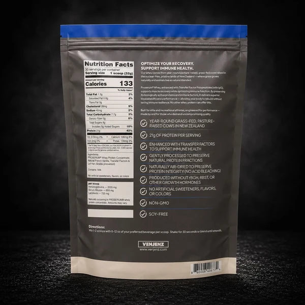 Venjenz - Whey Protein + Transfer Factor Polypeptides (IgG)