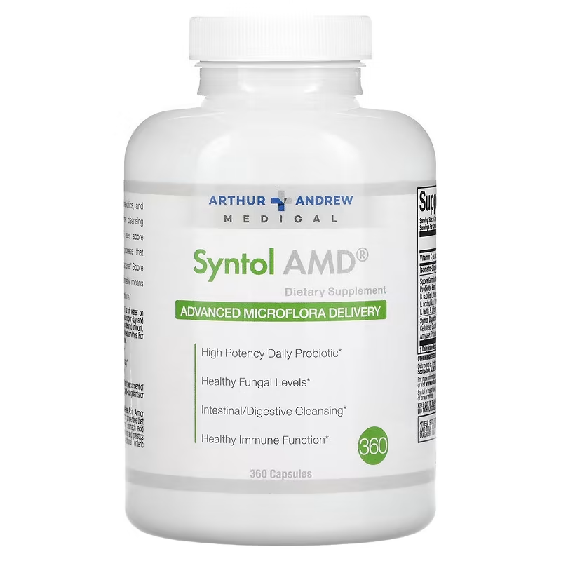 Syntol 500mg 360caps (Arthur Andrew Medical) (prebiotic, probiotic formula)