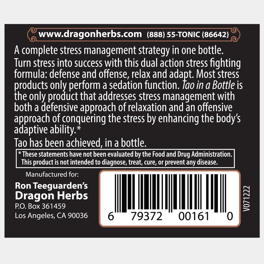 Dragon Herbs Tao in a Bottle 60caps (450mg)