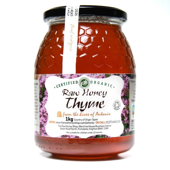 Antonio - Thyme Honey 1kg (Raw, Organic, Runny)