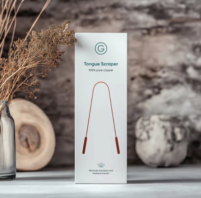 Gutology | Tongue Scraper | 100% Pure Copper