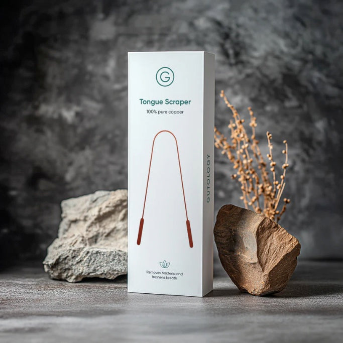 Gutology | Tongue Scraper | 100% Pure Copper