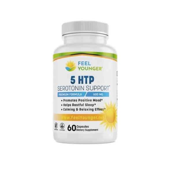 Feel Younger - 5 HTP Serotonin Support 200mg 60caps