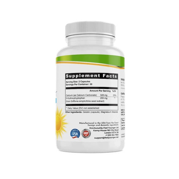 Feel Younger - 5 HTP Serotonin Support 200mg 60caps