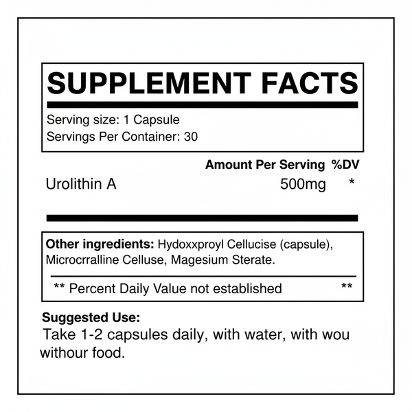 The Energy Blueprint - Human Optimization - Urolithin A (30caps)