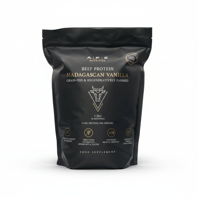 APE Nutrition - Grass-Fed Beef Protein Powder | Madagascan Vanilla (1.2kg)