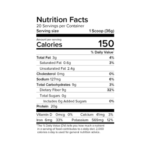 Global Healing | Protein Powder - Vanilla | (20g protein per serving / approx. 20 servings / 753g)
