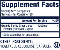 Thumbnail for Vimergy Herbs - USDA Organic Barleygrass Juice Extract Powder in capsules (240caps)