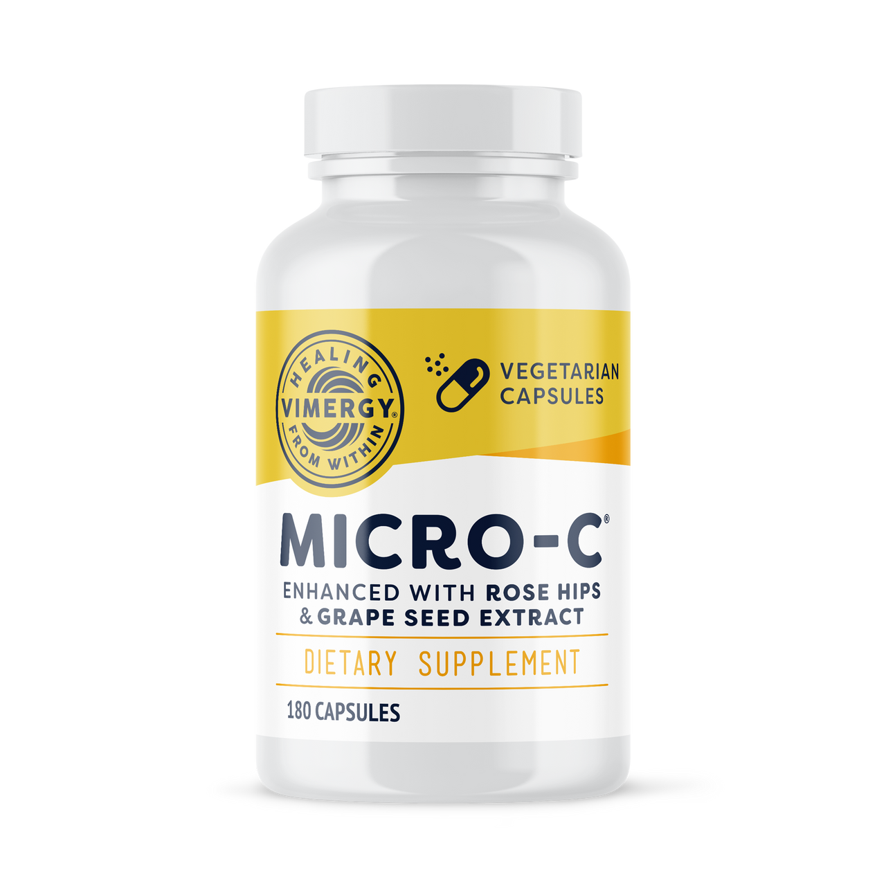 Vimergy Herbs - Micro-C (Vitamin C enchanced with Rose-hips and Grape Seed Extract) 180caps