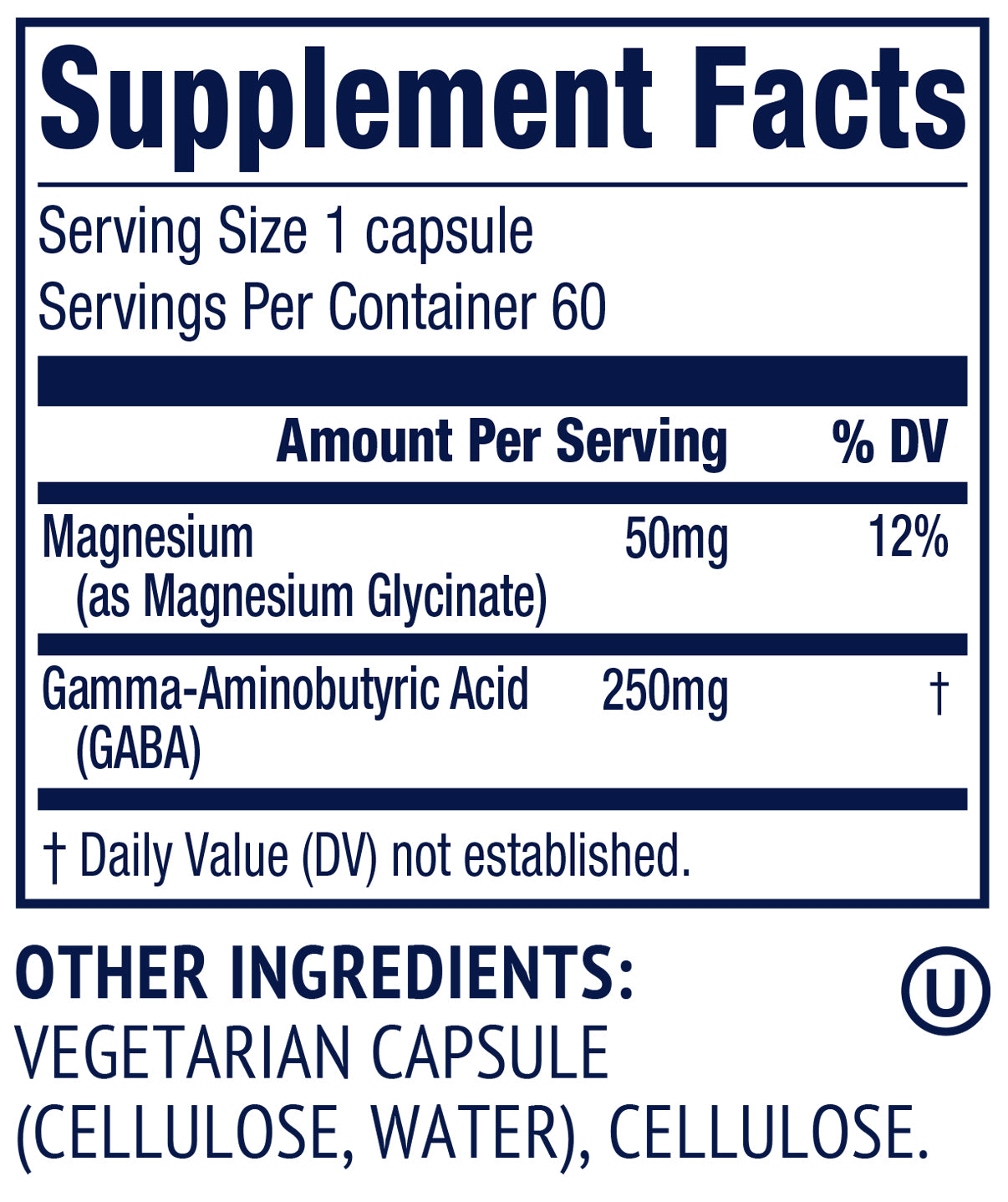 Vimergy Herbs - Gaba With Magnesium 60caps 300mg