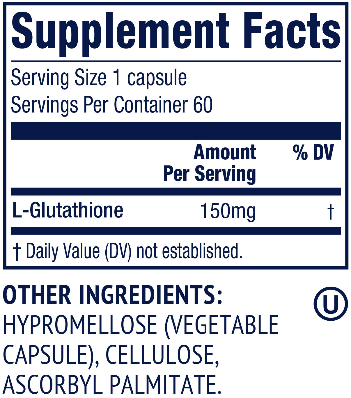 Vimergy Herbs - Glutathione 60caps 150mg