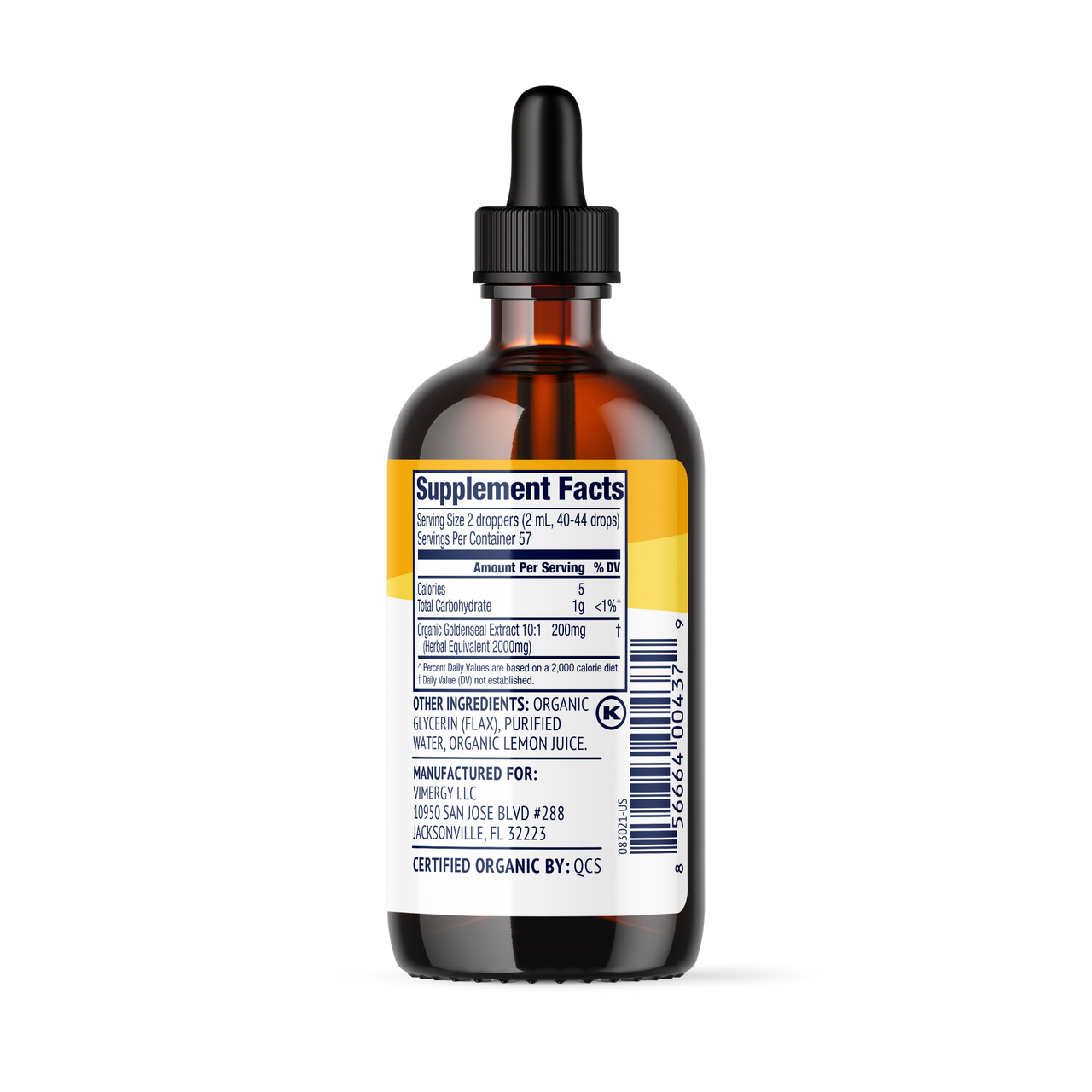 Vimergy Herbs Goldenseal 10:1 (115ml)