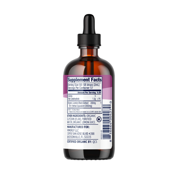 Vimergy Herbs Organic Licorice Extract 10:1 (115ml)