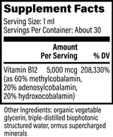 Thumbnail for Global Healing | Vitamin B12 | 1fl Oz / 29.6ml (approx 30 servings)