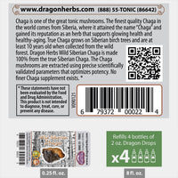 Thumbnail for Dragon Herbs Wild Siberian Chaga Drops 2 fl. oz. (60 ml)