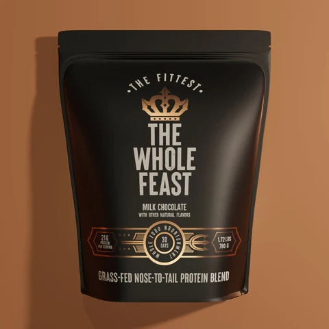 The Fittest | The Whole Feast, Grass-Fed Nose-to-Tail Protein Blend | Milk Chocolate | 780g (approx 30 servings)