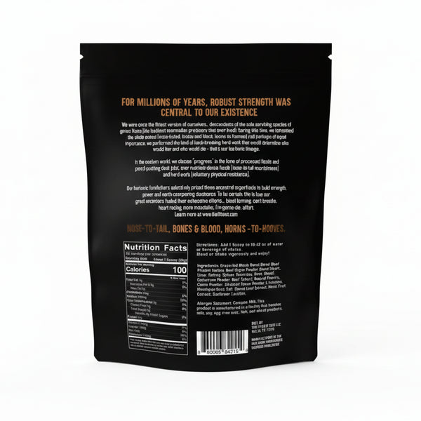 The Fittest - The Whole Feast, Grass-Fed Nose-to-Tail Protein Blend, Milk Chocolate Flavour (780g / approx 30 servings)
